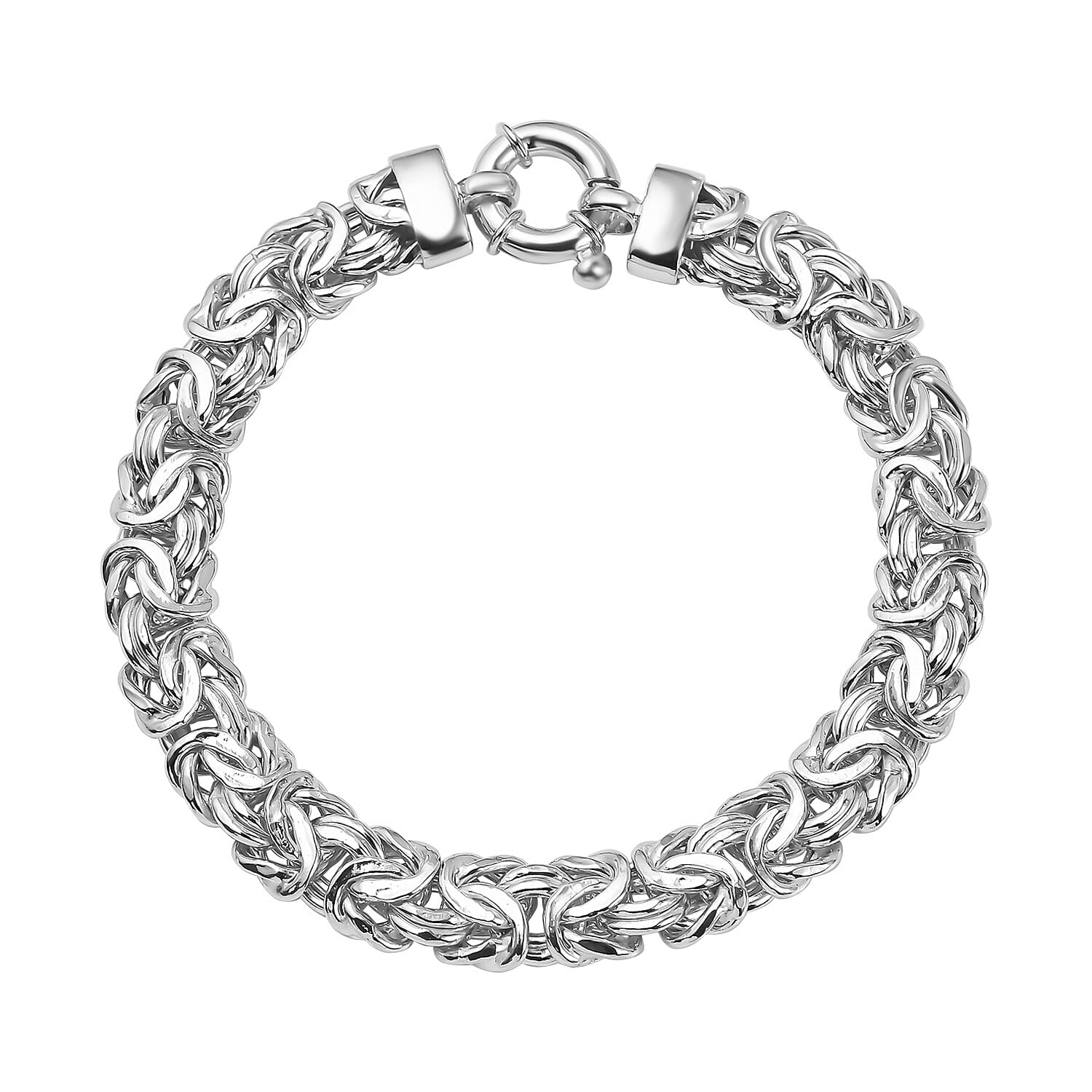 Sterling Silver Byzantine Bracelet (Size - 7.5), Silver Wt. 18.6 Gms