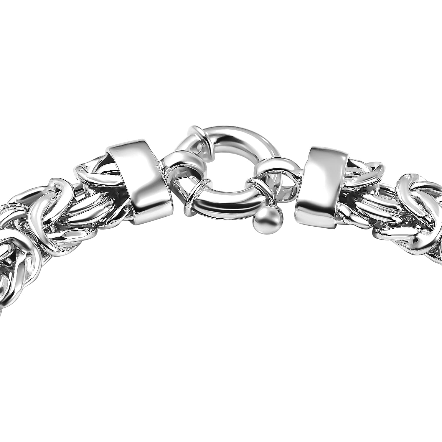 Sterling Silver Byzantine Bracelet (Size - 7.5), Silver Wt. 18.6 Gms