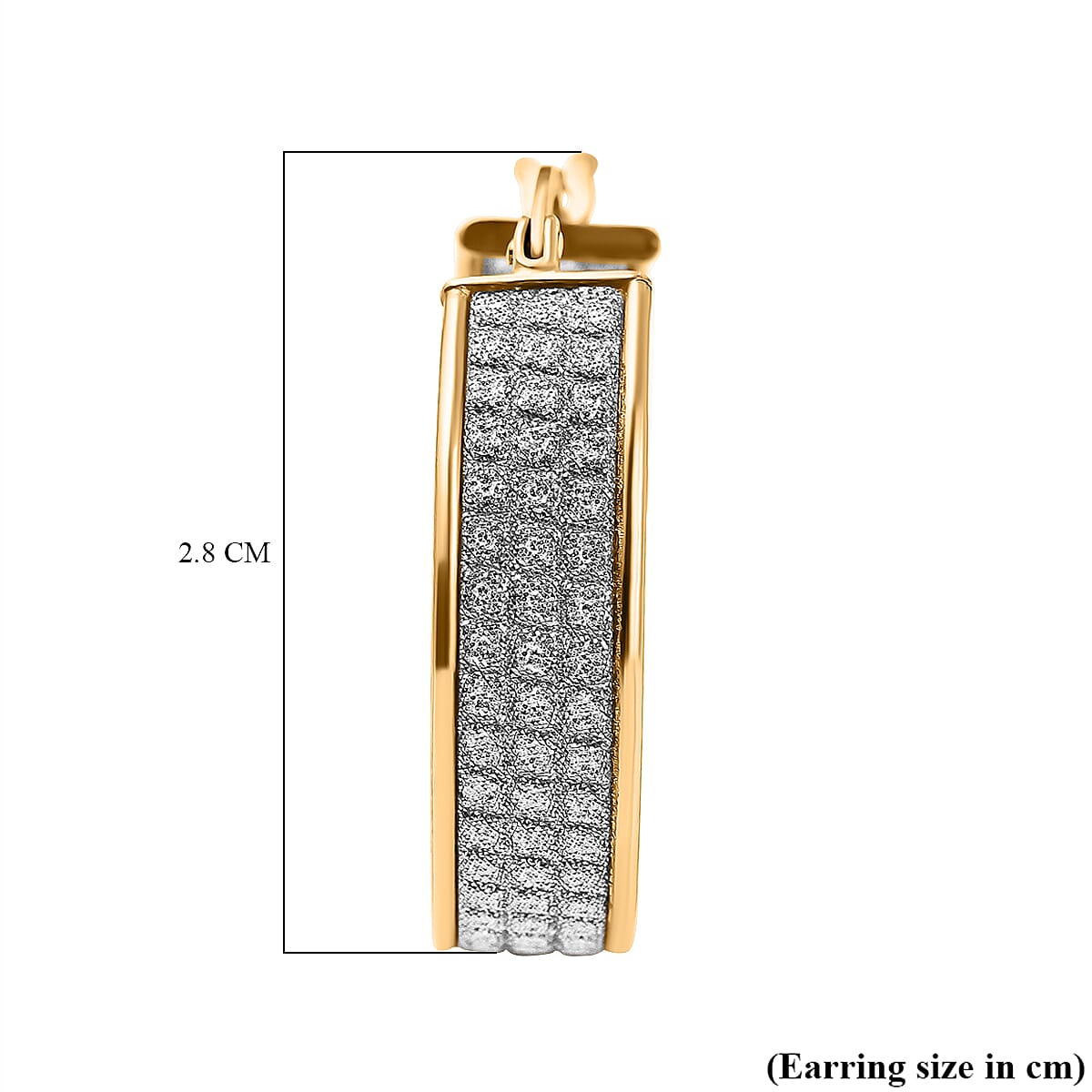 New York Close Out - Designer Diamond Cut Gold Overlay Sterling Silver Hoop Earrings