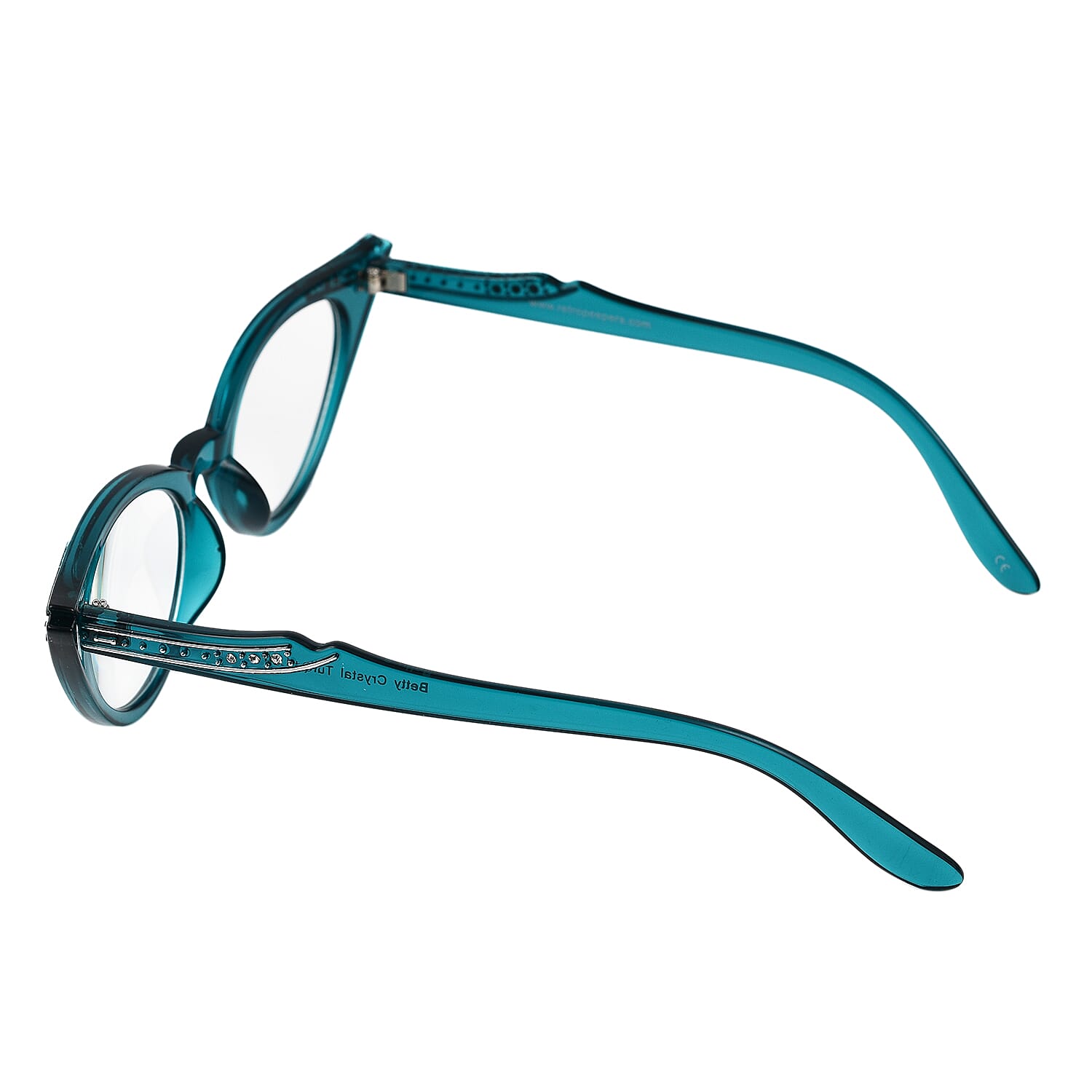 RETROPEEPERS Betty Cat Eye Reading Glasses -1.5D - Blue Turquoise