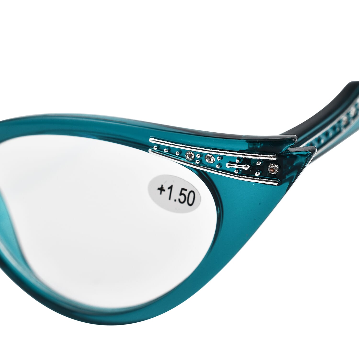 RETROPEEPERS Betty Cat Eye Reading Glasses -1.5D - Blue Turquoise