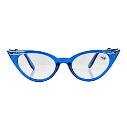 RETROPEEPERS Betty Cat Eye Reading Glasses -1.5D - Blue Turquoise