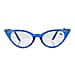 RETROPEEPERS Betty Cat Eye Reading Glasses -1.5D - Blue Turquoise