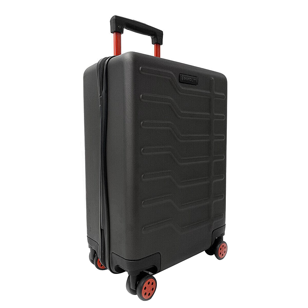 Set of 3 Bordlite Premium Hard Shell Suitcase with 360-Degree Spinning Wheels - Black