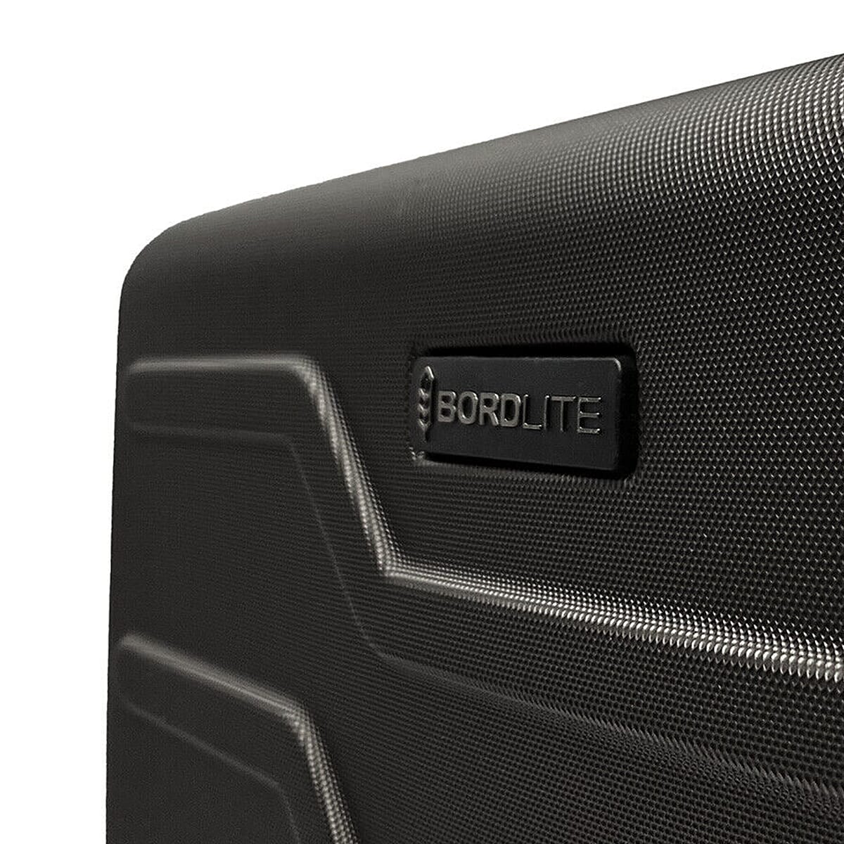 Set of 3 Bordlite Premium Hard Shell Suitcase with 360-Degree Spinning Wheels - Black