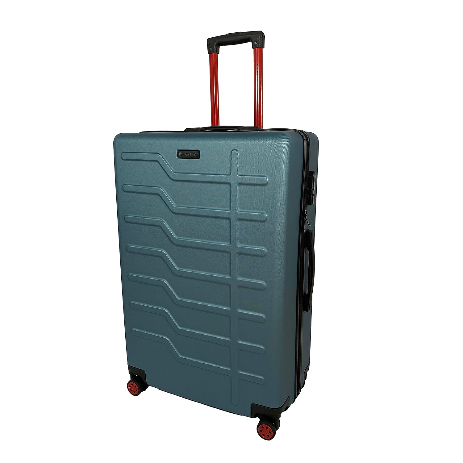 Set of 3 Bordlite Premium Hard Shell Suitcase with 360-Degree Spinning Wheels - Blue