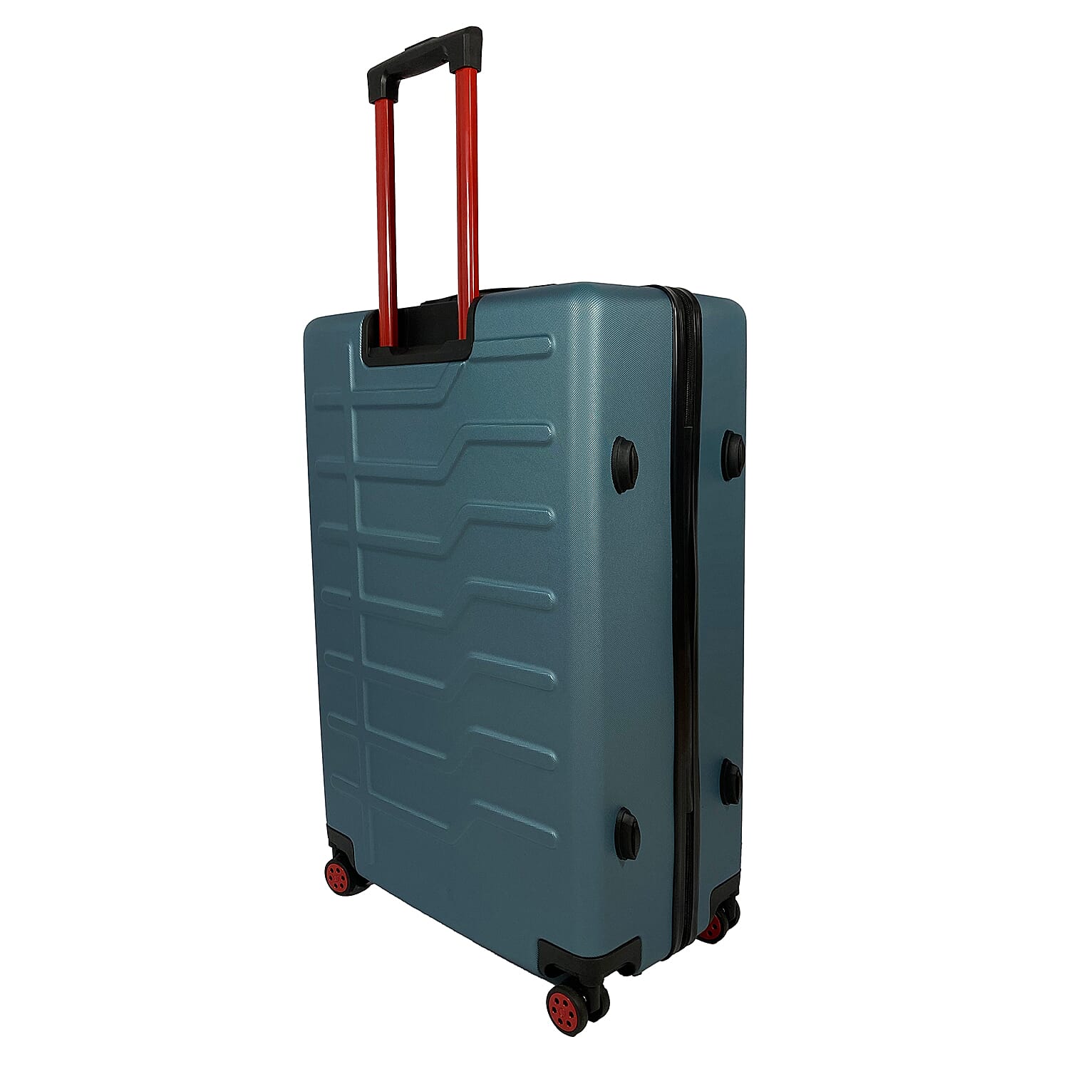 Set of 3 Bordlite Premium Hard Shell Suitcase with 360-Degree Spinning Wheels - Blue