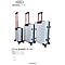 Set of 3 Bordlite Premium Hard Shell Suitcase with 360-Degree Spinning Wheels - Blue