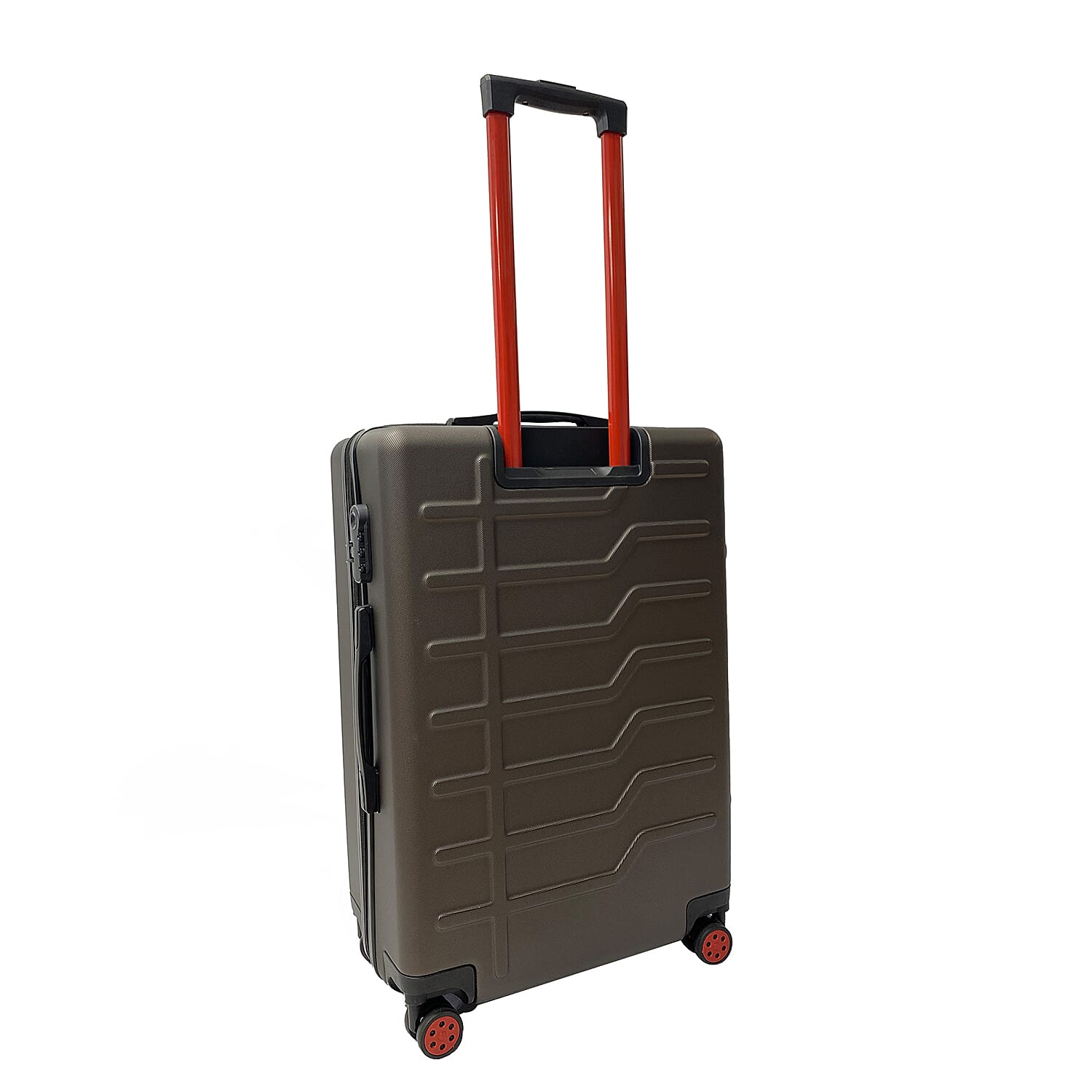 Set of 3 Hardshell Suitcases With 360 Degree Spinner Wheels for Smooth Ride (Size S, M, L) - Charcoal