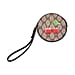Fruit Print Round Wallet with Wrist Strap