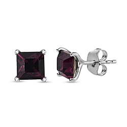 Montana Finest Austrian Crystal SolitaireStud Earrings in Platinum Overlay Sterling Silver