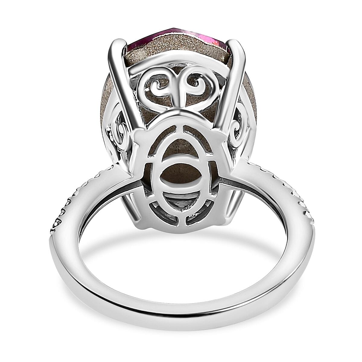 Close Out-  Amethyst Finest Austrian Crystal Solitaire Ring in Platinum Overlay Sterling Silver 10.0 Cts