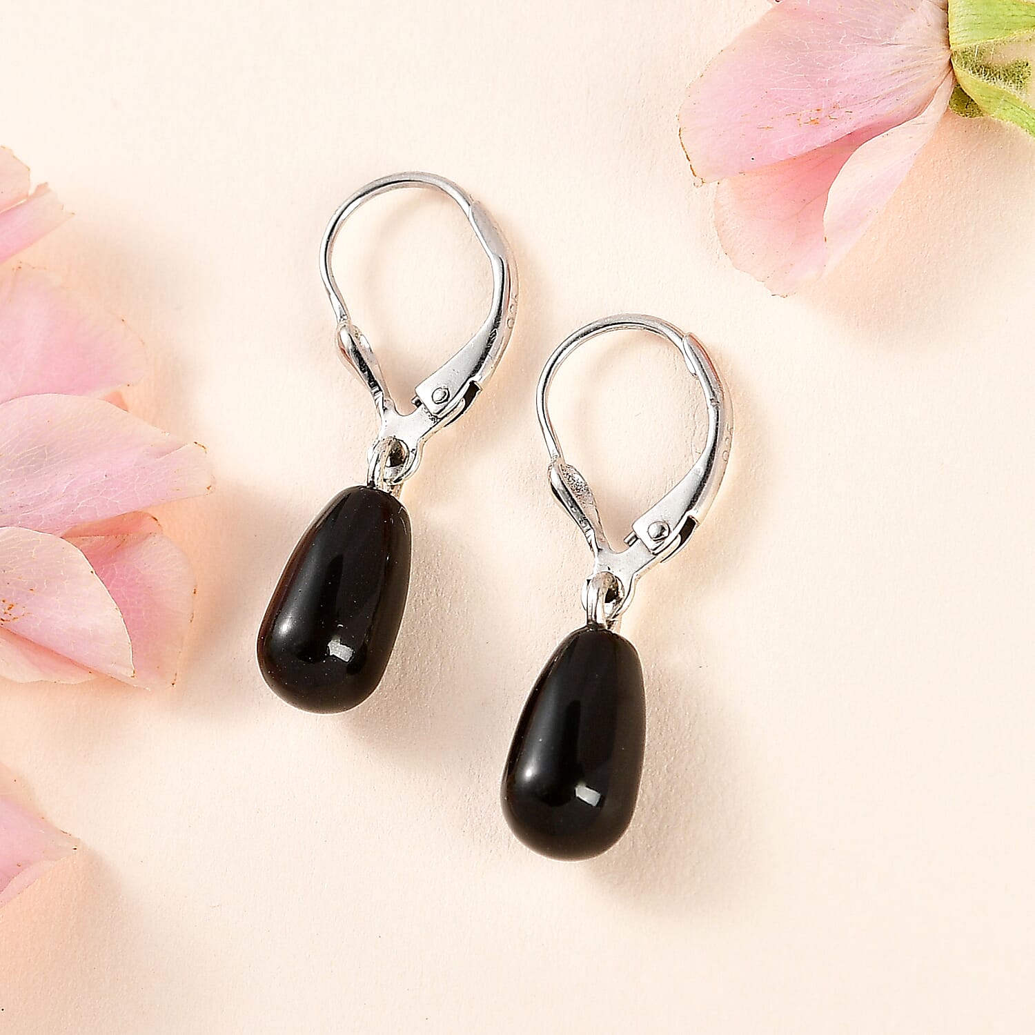 Mystic Black Pearl Finest Austrian Crystal Earrings in Platinum Overlay Sterling Silver 7.00 Ct.