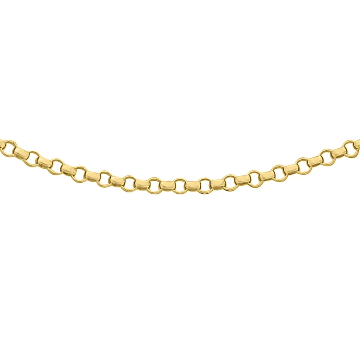 One Time Close Out Deal- 18K Yellow Gold Round Belcher Necklace (Size - 20)