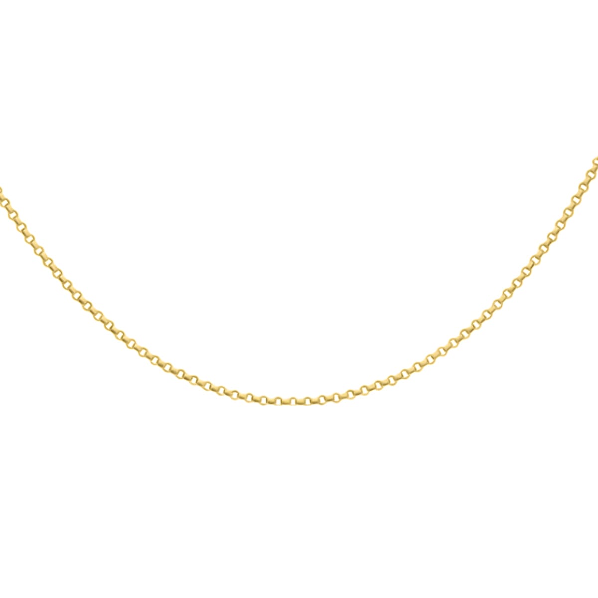 One Time Close Out Deal- 18K Yellow Gold Round Belcher Necklace (Size - 20)