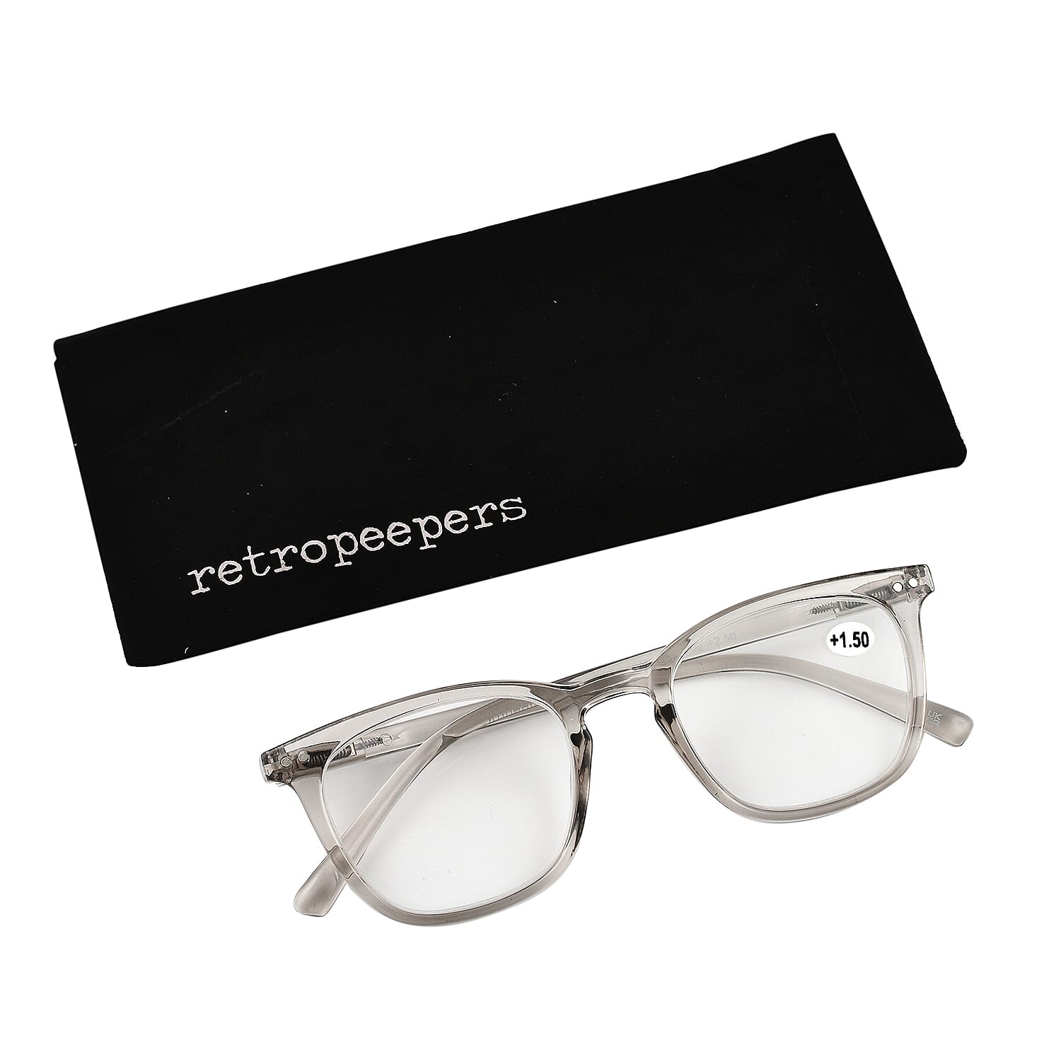 RETROPEEPERS Morgan Square Reading Glasses -1.5D - Black