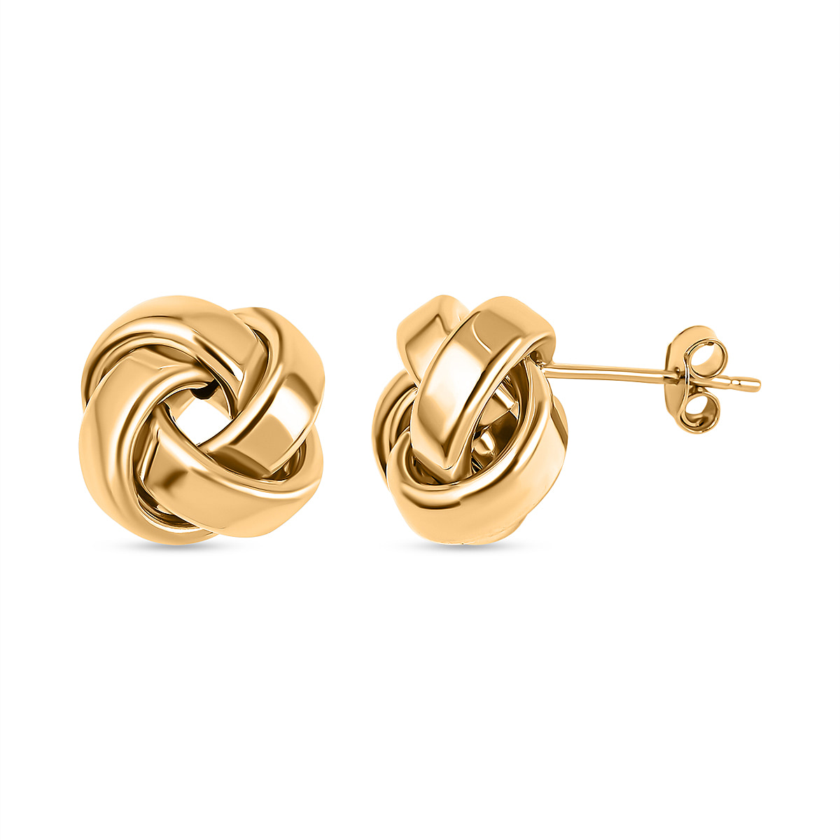 Vicenza Closeout - 9K Yellow Gold Knot Earrings
