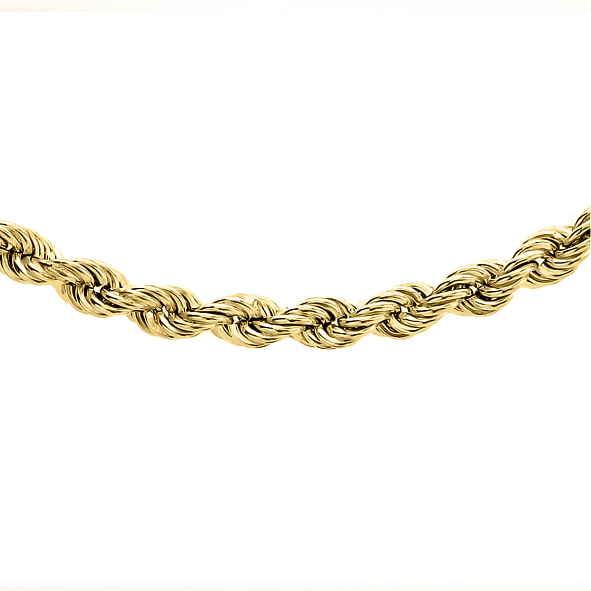 Hatton Garden Close Out Deal- 9K Yellow Gold Rope Necklace (Size - 20) Gold Wt. 5.80 Gms