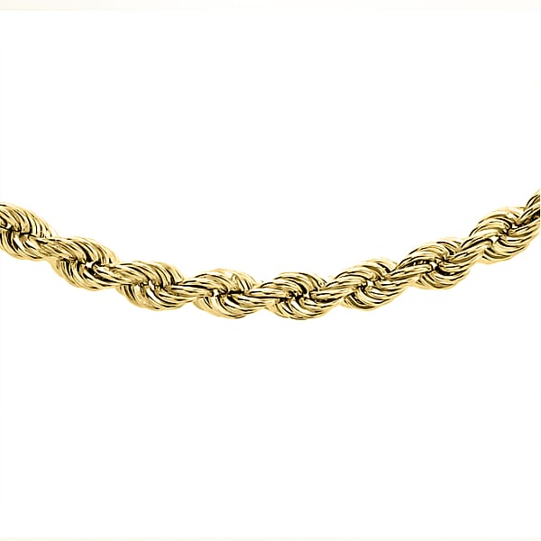 Hatton Garden Close Out Deal 9K Yellow Gold Rope Necklace (Size 20