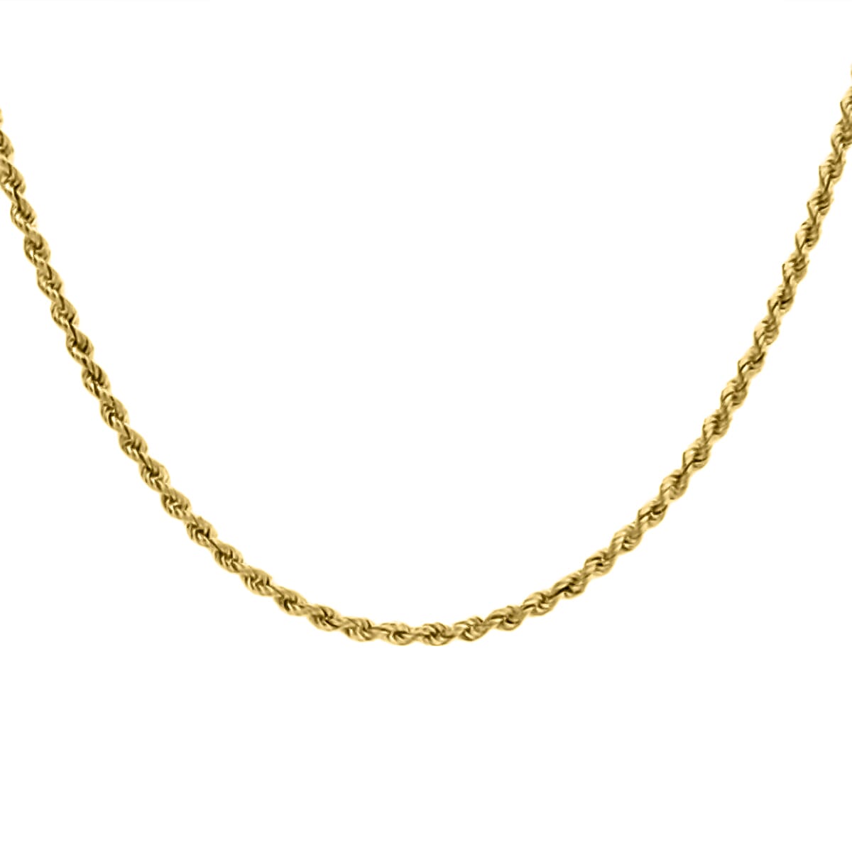 Hatton Garden Close Out Deal- 9K Yellow Gold Rope Necklace (Size - 20) Gold Wt. 5.80 Gms