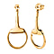 Designer Inspired 18K Gold Vermeil Sterling Silver Snaffle Earrings