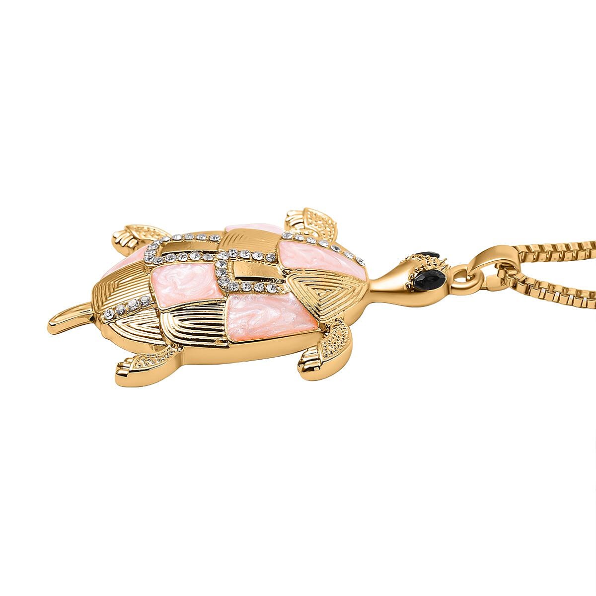 Crystal Turtle Necklace (Size - 24)