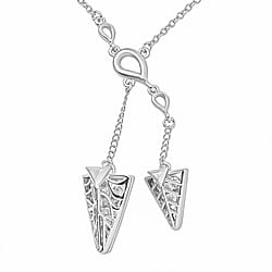 White Crystal Necklace (Size - 24) 0.01 ct 0.010 Ct