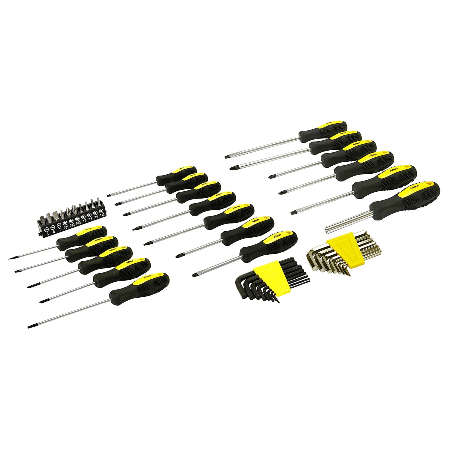 Screwdriver Set (44 Pieces) - Black & Yellow