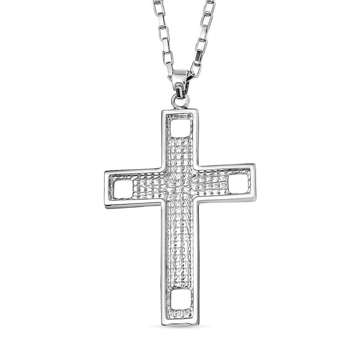  White Crystal Necklace (Size - 24) 0.01 ct 0.010 Ct.