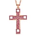 Green Austrian Crystal Cross Necklace (Size - 24-2 inch Ext.)