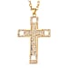 Green Austrian Crystal Cross Necklace (Size - 24-2 inch Ext.)
