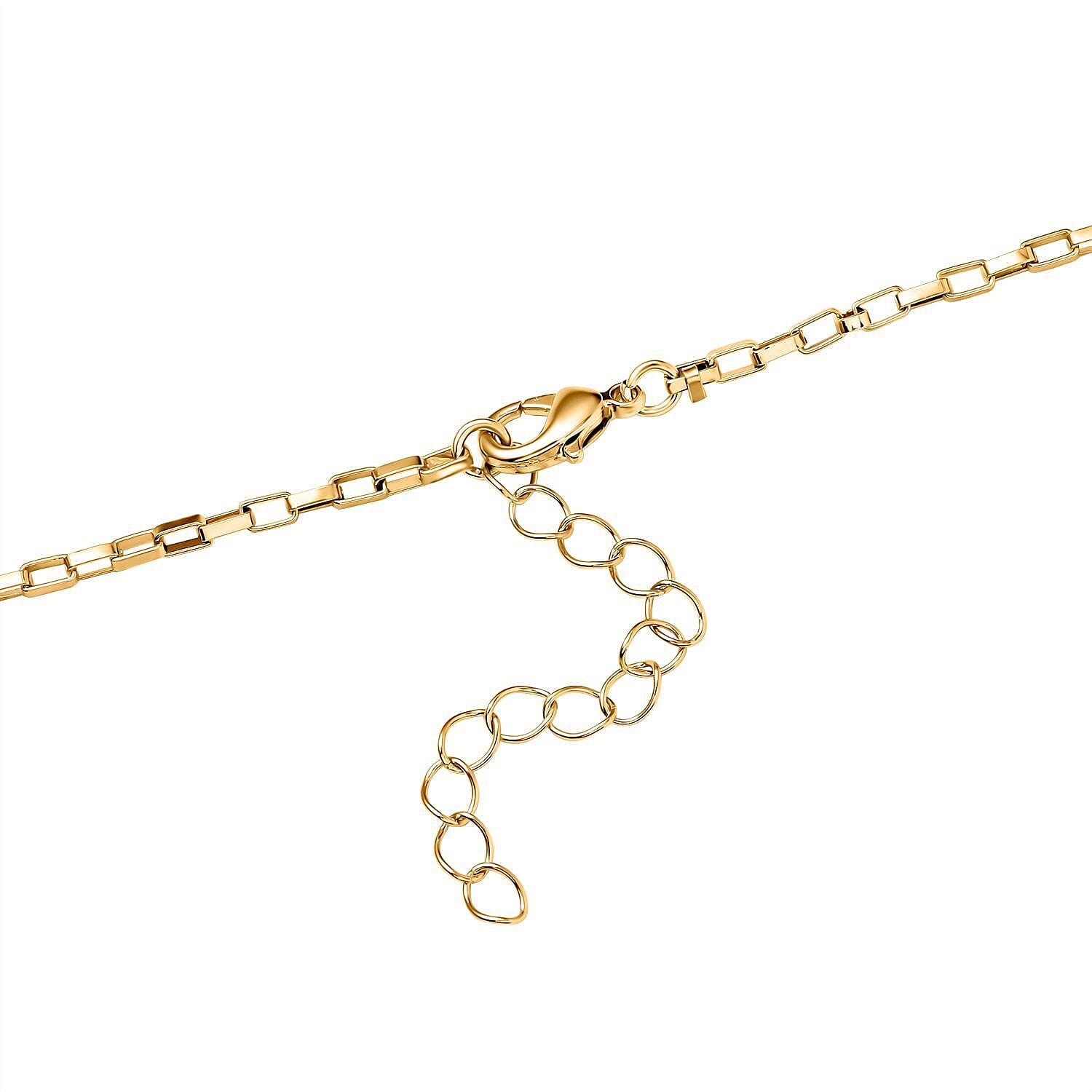 Simulated Mystic Austrian White Crystal Cross Necklace (Size - 24)