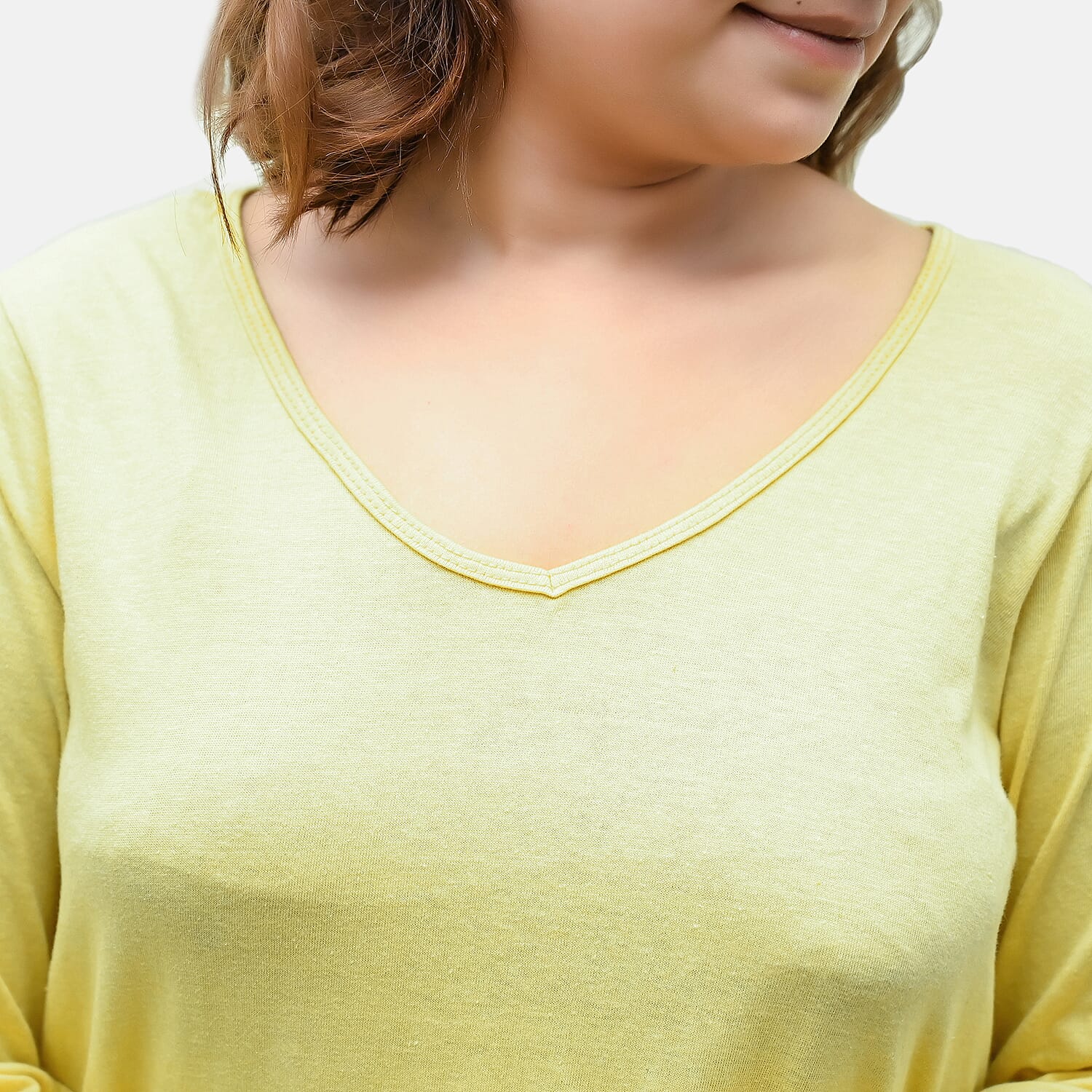 Set of 2 Long Sleeves T-Shirt - Lemon & Grey