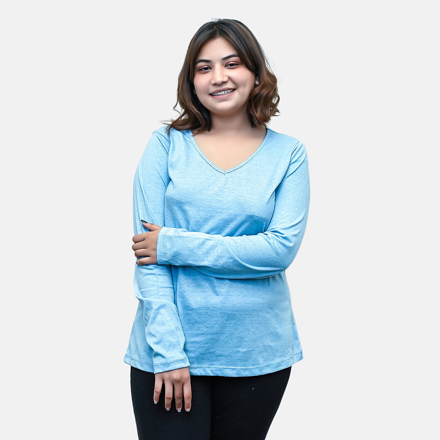 Set of 2 Long Sleeves T-Shirt - Lemon & Grey