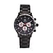 LIMITED QUANTITY -William Hunt Multifunction Movement Black Dial 5 ATM Water Resistant Watch with Black Chain Strap