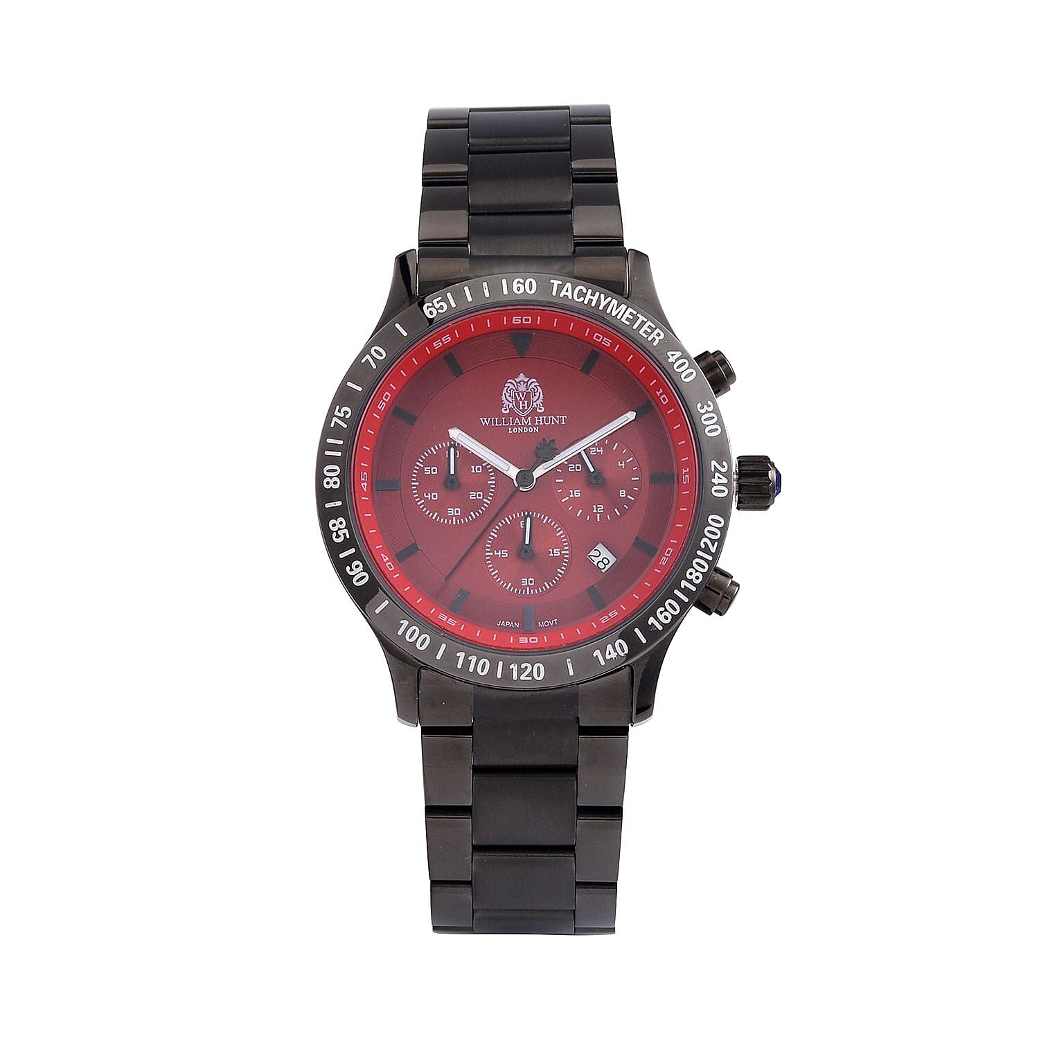 Silver and clearance red watch