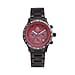 LIMITED QUANTITY -William Hunt Multifunction Movement Black Dial 5 ATM Water Resistant Watch with Black Chain Strap