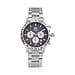 LIMITED QUANTITY -William Hunt Multifunction Movement Black Dial 5 ATM Water Resistant Watch with Black Chain Strap