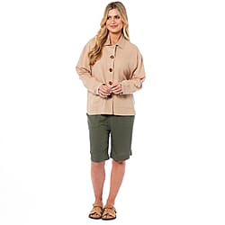 Charlotte West Linen Jacket - Navy