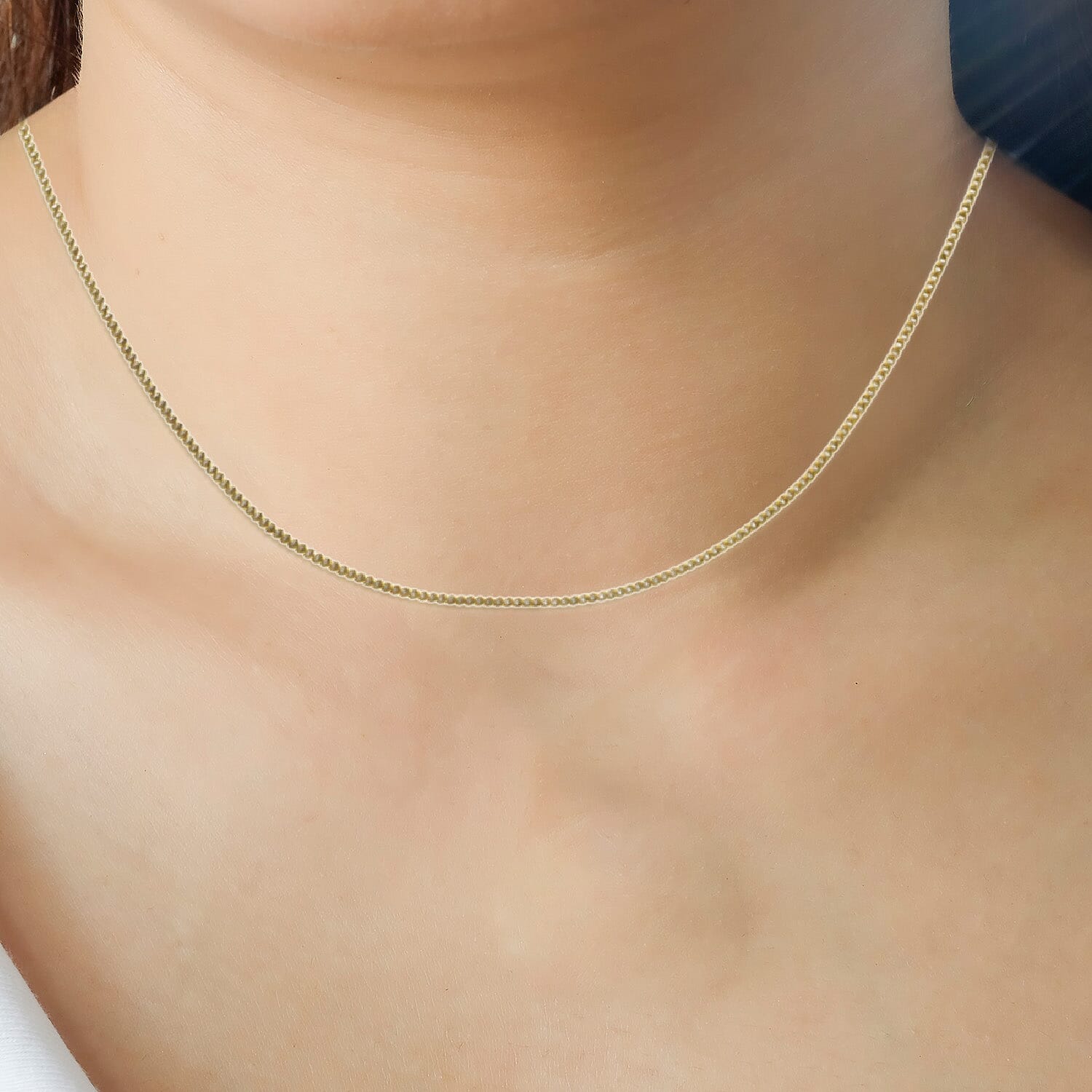 Hatton Garden Close Out Deal - 18K Yellow Gold Diamond Cut Curb Chain (Size - 18)