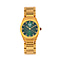 Back by Demand - EON 1962  Swiss Movt.12 Natural Champagne Diamond 5ATM WR Stainless Steel Watch- Gold Green