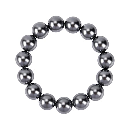 One Time Deal- Hematite Bracelet (Size 7.5) 500.00 Ct