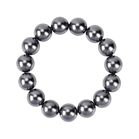 One Time Deal - Hematite Bracelet (Size 7.5 Strachable) 500.00 Ct.
