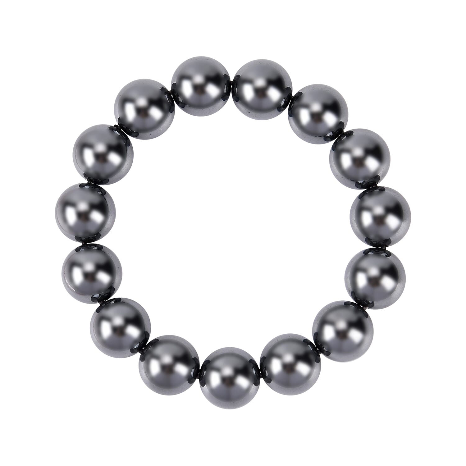 One Time Deal- Hematite Bracelet (Size 7.5) 500.00 Ct One Time Deal- Hematite Bracelet (Size 7.5) 500.00 Ct