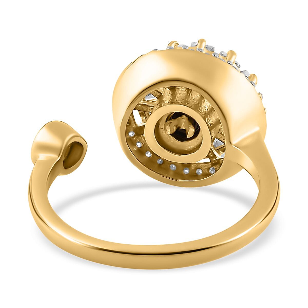 Moissanite Fancy Spinner Ring in Sterling Silver