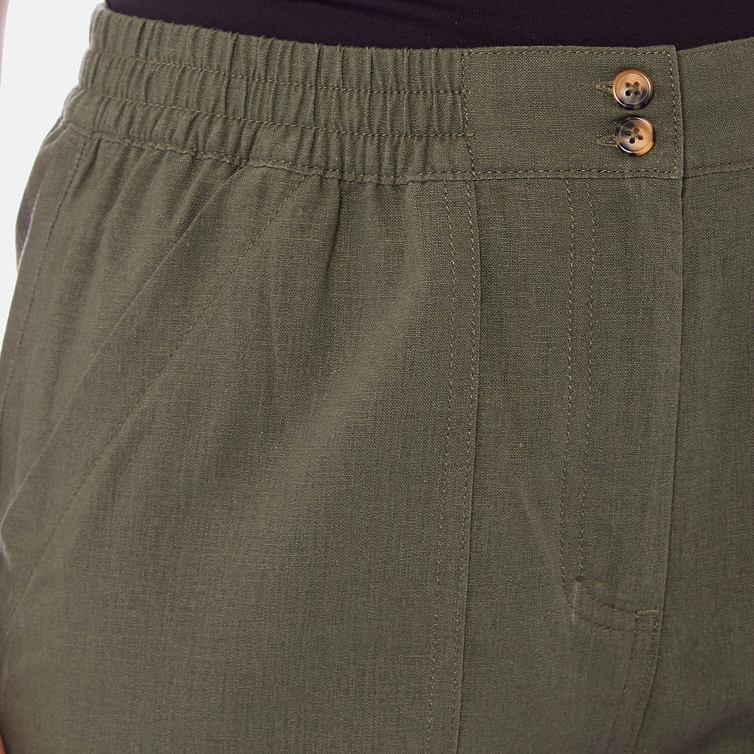 Charlotte West Ladies Linen Blend 3-4 Pant - Navy Charlotte West Ladies Linen Blend 3-4 Pant - Navy
