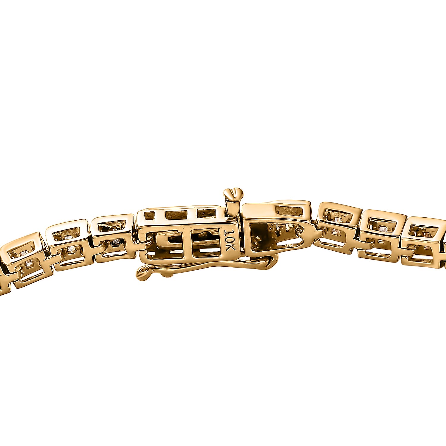 Close Out- 10K Yellow Gold Diamond Bracelet (Size - 7.5) 2.05 Ct, Gold Wt. 7.84 Gms