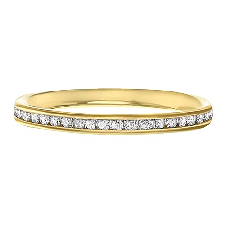 9K Yellow Gold  A   Finest CZ  Ring 0.01 ct,  Gold Wt. 0.8 Gms  0.005  Ct.