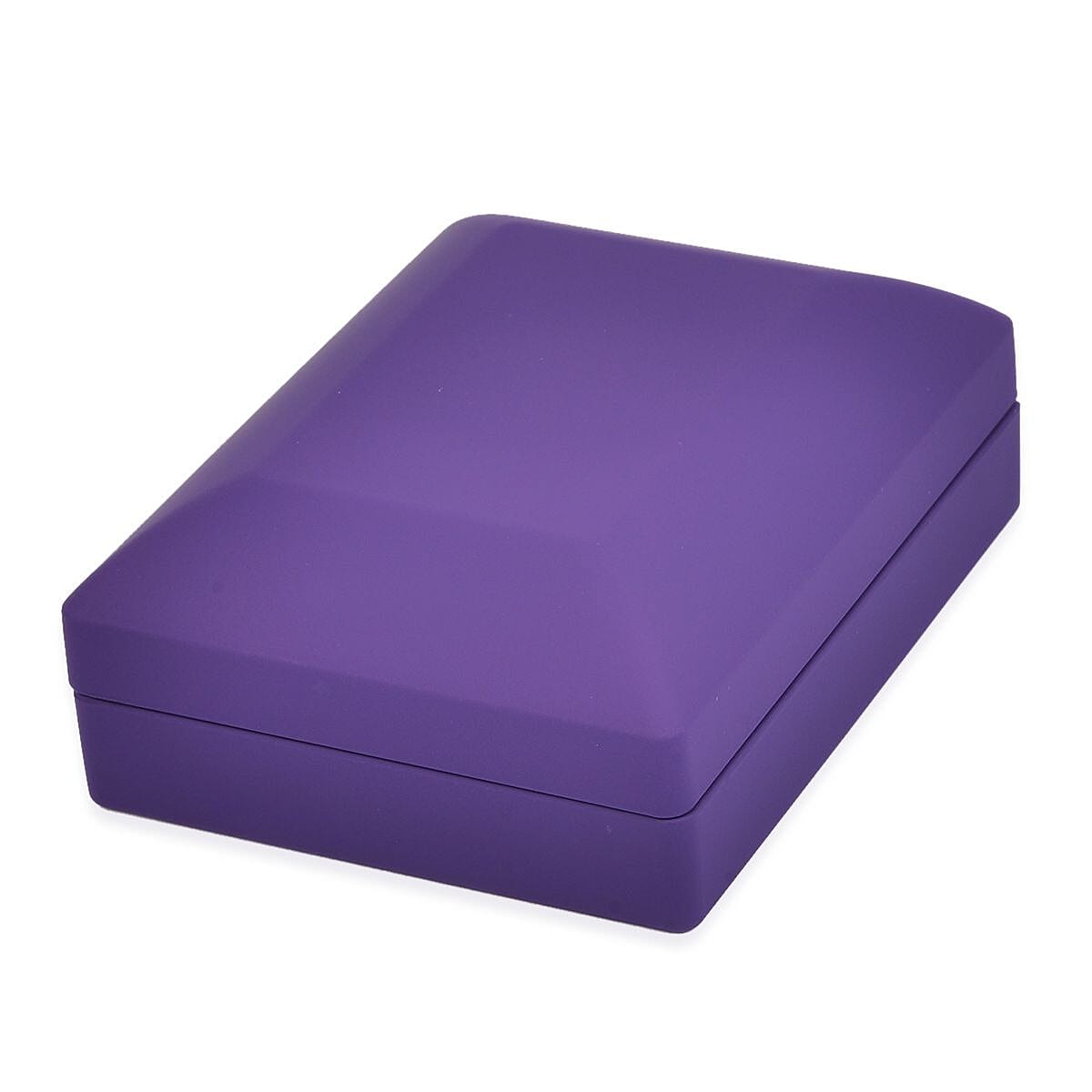 Patterned Pendant Box (Size 3x2x1 cm) - Purple - Light Purple