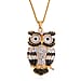Close Out Deal- Multi Color Austrian Crystal Owl Necklace (Size - 24)